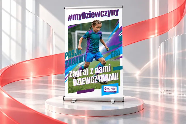 Roll-up 120 × 200 cm — wizualizacja projektu Evolution